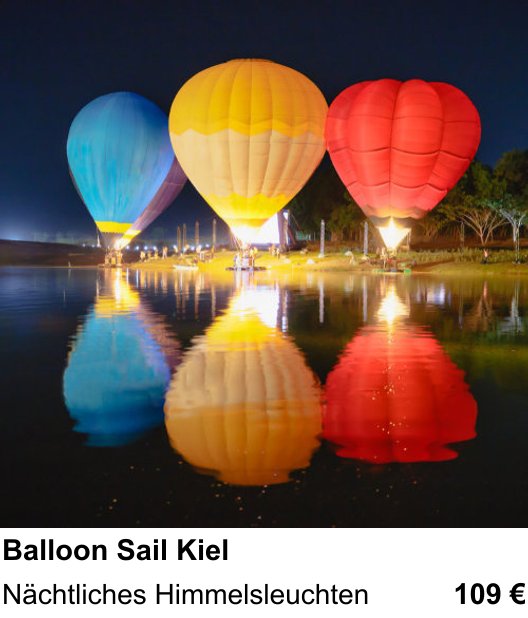 Gestalterischer Fotokurs – Balloon Sail Kiel und Nächtliches Himmelsleuchten