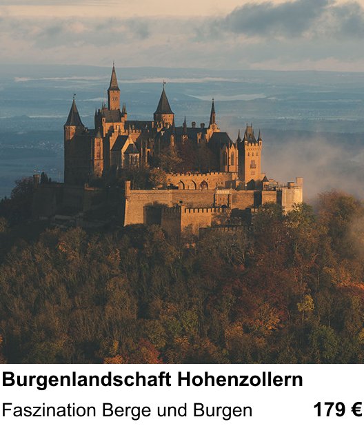 Gestalterischer Fotokurs – Burgenlandschaft Hohenzollern und Faszination Berge und Burgen