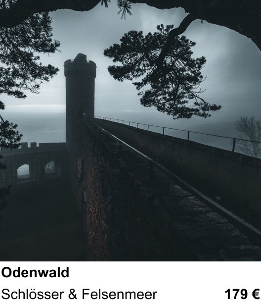Gestalterischer Fotokurs – Odenwald und Schlösser & Felsenmeer