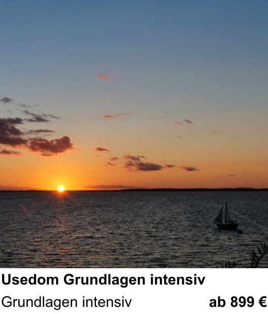Gestalterischer Fotokurs – Usedom Grundlagen intensiv und Grundlagen intensiv