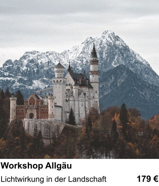 Gestalterischer Fotokurs – Workshop Allgäu und Lichtwirkung in der Landschaft