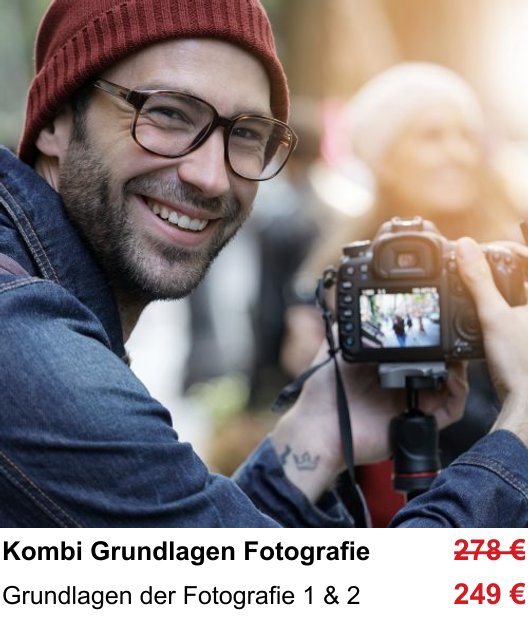 Dresden: Fotoworkshop für Kombi Grundlagen Fotografie – Grundlagen der Fotografie 1 & 2